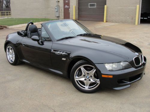 2000 bmw z3 m roadster convertible 3.2l s52 rare factory chrome rims