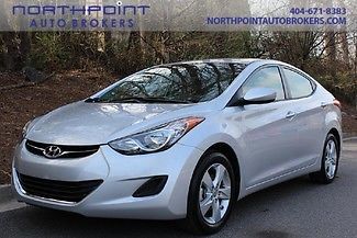 2013 hyundai elantra gls silver one owner clean carfax low miles!