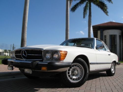 1976 mercedes-benz 450sl clean car runs great white/blue