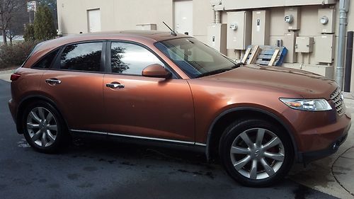 2003 infiniti fx35 liquid copper exterior orange leather interior