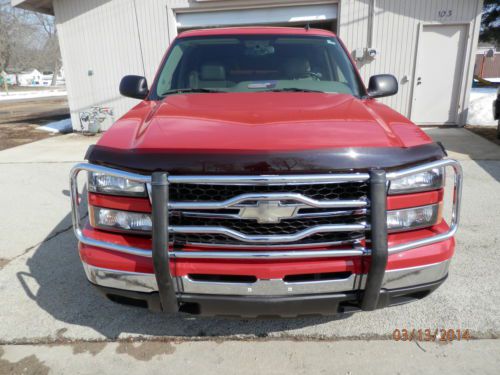 2006 chevrolet silverado lt3 1500 4wd ext cab vict.red/ birch sun roof much more