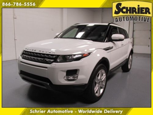 13 range rover evoque white meridian audio parking aid power liftgate pano roof