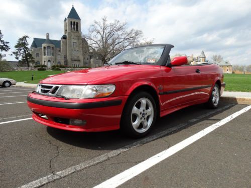 2001 saab 9-3 93 convertible candy red automatic no reserve !