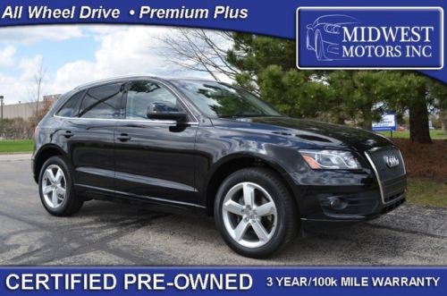 2012 audi q5 quattro black certified premium plus navigation b&amp;o one owner