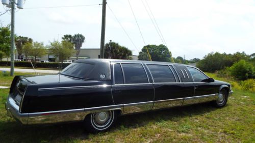 1996 cadillac limousine, black, low original mileage
