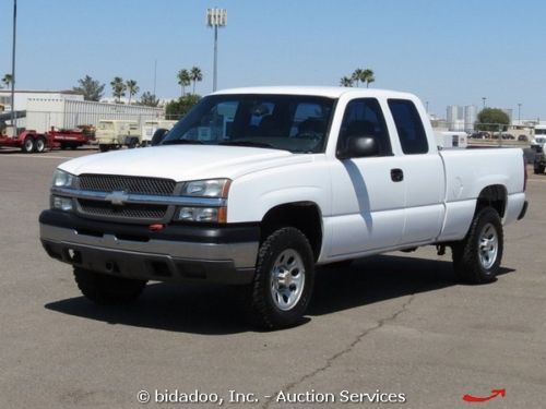 2005 chevrolet silverado ext cab 4x4 pickup truck 5.3l v8 cold a/c a/t 4wd