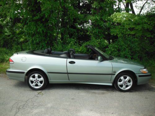2001 saab 9-3 se convertible coupe 2liter 4cylinder turbo coldairconditioning