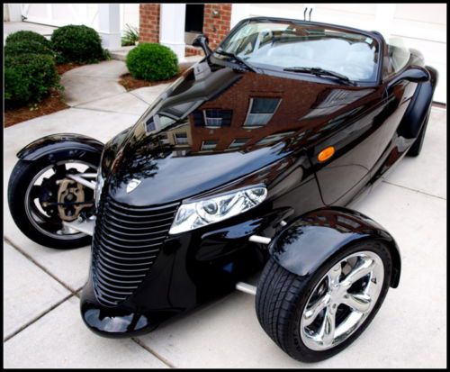 2000 plymouth prowler convertible black custom chrysler roadster supercharged !!