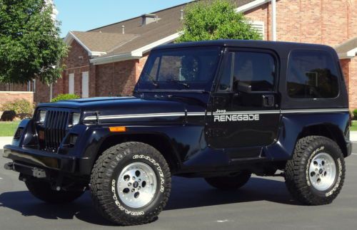 1991 jeep wrangler renegade, hardtop, 5-speed, 4x4, 95,000 original miles
