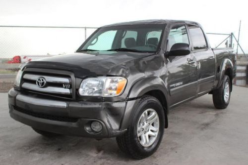 2006 toyota tundra sr5 double cab 4wd damaged repairable runs! nice wheels! l@@k