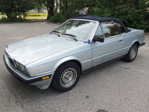 1987 maserati biturbo spyder  33k  speed  fuel injected intercooled