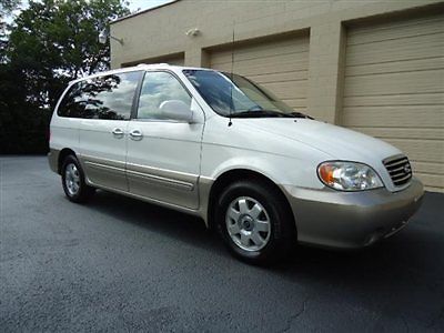 2003 kia sedona ex/low miles!rear dvd!wow!nice!well taken care of!warranty!