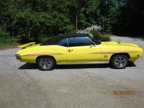 1970 pontiac convertible gto base 6.6l