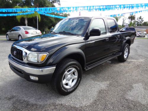 2004 toyota tacoma 4x4 sr5 trd 4 door black power windows power locks cd player