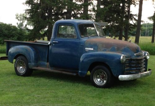 Barn find 1950 chevrolet 3100 1/2 ton pickup truck patina rat rod gmc 1948 1953