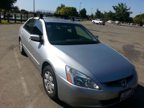 04 silver black interior cloth honda accord lx 4 door