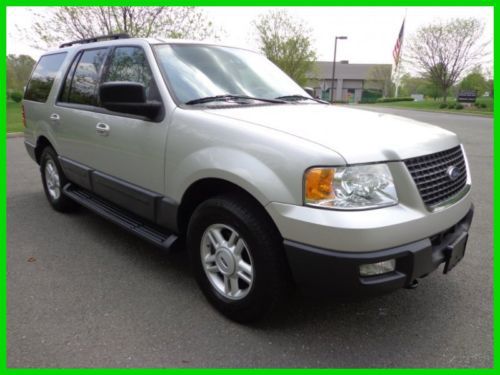 2005 ford expedtion xlt 4x4 v-8 auto leather clean carfax 3rd seat no reserve