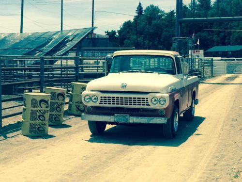 1958 ford f-100 big block 390 auto hotrod short bed old school driver