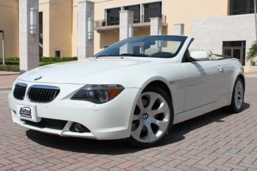 2006 bmw 6 series 650ci convertible, 1-owner, sport pkg, prem sound/sat radio