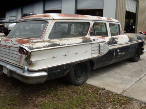 1958 pontac star chief station wagon - complete &amp;  solid western car to restore