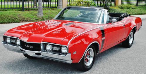 Stunning real deal 1968 oldsmobile 442 convertible fully loaded a/c power seat