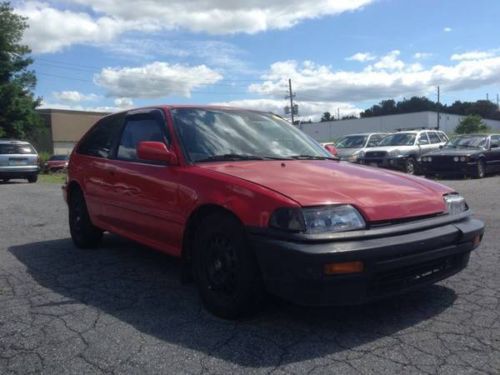 1991 honda civic coupe/hatch ef - 98k miles - red / blk - inspected - run strong