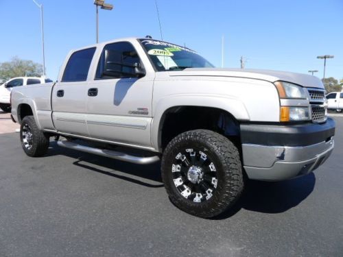 2005 chevrolet silverado 2500hd chevy crew cab diesel 4x4 lifted truck~nice!!