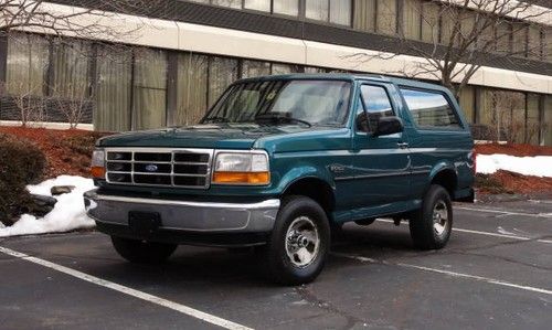 1996 ford bronco xl coupe 4x4 teal rare 5-speed l@@k nr!!!!