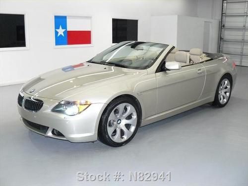 2007 bmw 650i sport convertible nav xenons only 56k mi! texas direct auto