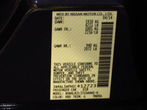 2014 Nissan Altima 2.5 S, US $20,316.00, image 3