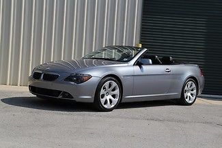 650ci-convertible-low miles-sport pkg-cold weather pkg-navigation-garage kept!