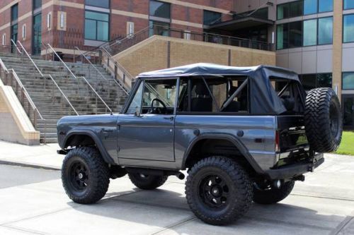 1976 ford bronco - custom fully restored top to bottom - gun metal grey