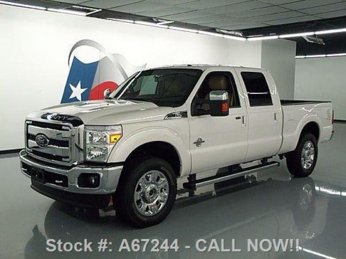 2013 ford f-250 lariat crew 4x4 diesel rear cam 13k mi texas direct auto