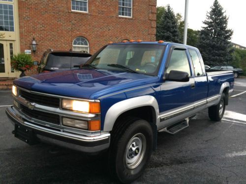 1997 chevrolet k2500 silverado extended cab 7.4l big block 4x4 pwr options, 114k