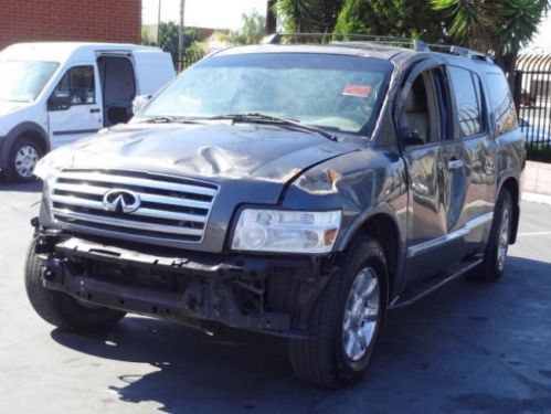 2006 infiniti qx56 awd damaged repairable fixer rebuilder runs! priced to sell!