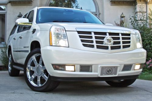 2007 cadillac escalade esv awd luxury platinum 22&#034; wheels custom navi and dvds