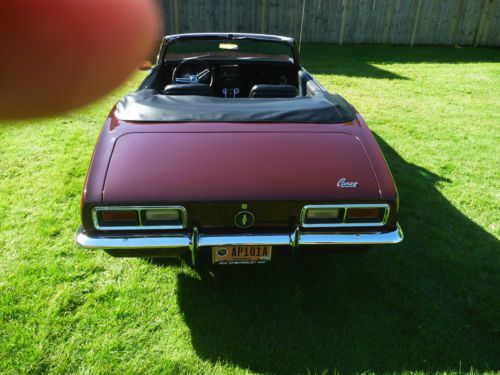 1968 convertible with 327 automatic black interior burgandy w black top, US $25,000.00, image 5