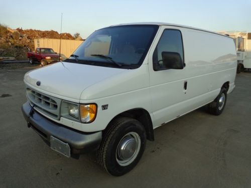 2002 ford e350 cargo van 7.3l powerstroke turbo diesel only 74k miles no reserve