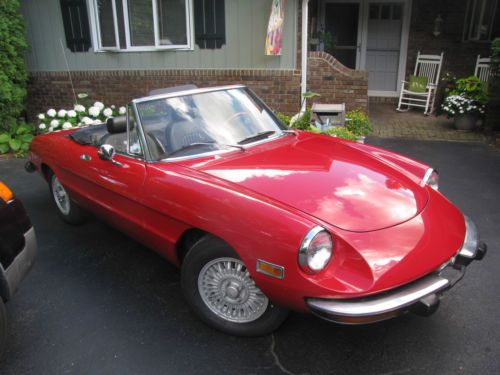 1974 alfa romeo spider veloce convertible 2-door 2.0l 50k miles -no reserve