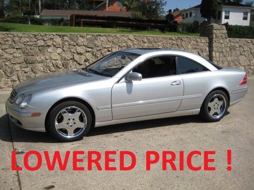 2002 cl600 v-12 5.8 liter 362 h.p navigation parktronic clean carfax california