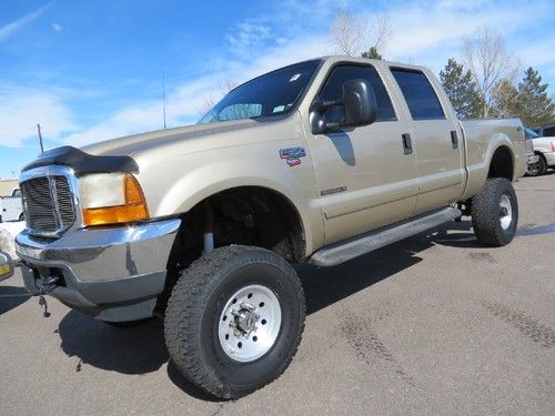 2001 ford f350 crew cab lariat 4x4 shortbed loaded great shape lifted 7.3 diesel