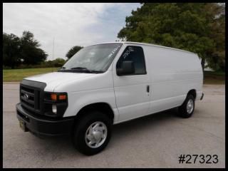 '10 4.6l v8 econoline e150 cargo work van w/ adrian steel bulkhead - we finance!