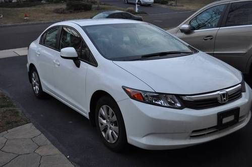 2012 honda civic white 30k miles one owner nice clean