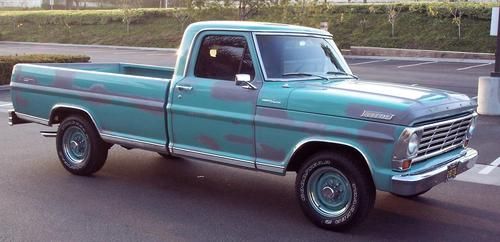 1967 almost perfect ford 3/4 ton pickup original with *original black plates*