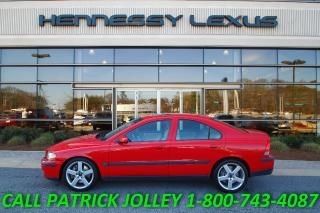 2004 volvo s60 2.5l turbo r awd manual  clean 1 owner carfax leather red sunroof