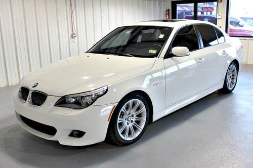 2010 bmw 5 series 4dr sdn 535i  m pkg sport rwd nav roof heated leather warranty