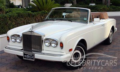 1987 rolls-royce corniche ii convertible one owner 22k miles