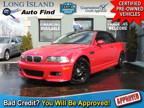 06 bmw m3 red leather heated bluetooth 6 speed clean carfax