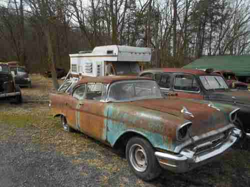 1957 Chevrolet Bel Air 2 Door Hardtop Great Project  Chevy BelAir Rat Rod, image 7