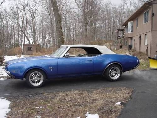 1969 oldsmobile cutlass convertible hot blue